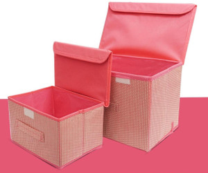 Lilly 5 L Pink Laundry Stool/Storage