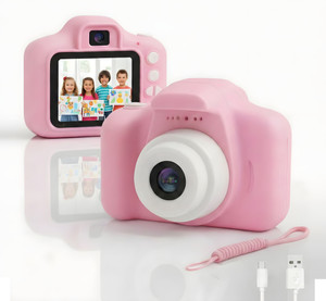 Playvance Kids Digital Camera: 1080P HD Selfie Dual Lens Toy with 32GB Support - Age 3+