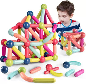 KIDDZWALT Premium magnetic games for kids Building Sticks & Balls learning Toys (36 Pcs)