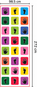 Shriva Enterprise Jumbo Hopscotch Play Mat for Kids | Indoor & Outdoor Game | Activity Floor Mat
