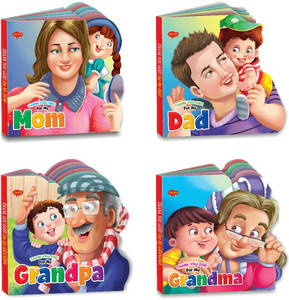 GO WOO Set Of 4 Thank You God Story Books Of My Grandpa, My Grandma,My Dad & My Mom