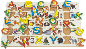 GAMLOID Best Gift Capital Letters Alphabet Puzzles Children Educational Board Toy