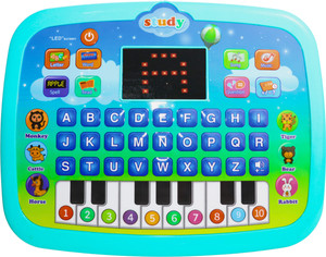 yempaa Learning Educational Computer Kids Piano Laptop with Led Screen & Music