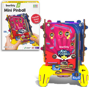 स्मार्टिविटी Pocket Pinball for Kids Ages 6-8-10-12 Years | Hand-Held Exciting Arcade Game