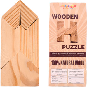 TOYPENTER H-Shaped Puzzle Wooden Brain Puzzles for Kids,Brain Games for Kids & Toddlers