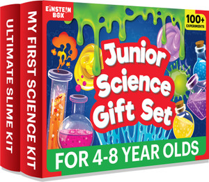 आइनस्टाइन बॉक्स Junior Science Gift Set | 2-in-1 Set of My First Science Kit & Slime Kit