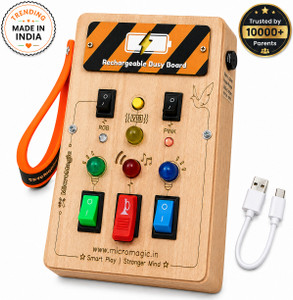 MicroMagic Glow Switch Rechargeable Montessori Busy Board Toy - Image 6