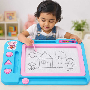Liztora Magnetic Slate for Kids with 3 Stamps & Stylus - Image 6