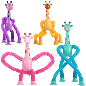 वेम्बली Telescopic Suction Cup Giraffe Toy LED Shape Changing Fidget Toys - Pack of 1