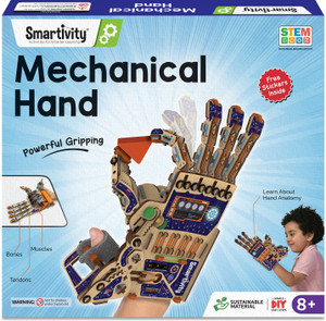 Smartivity Robotic Mechanical Hand STEM DIY Fun Toys, Educational & Construction based Activity Game for Kids 8 to 14, Gifts for Boys & Girls, Learn Science Engineering Project, Made in India