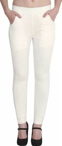 Kanna Fabric White Tregging