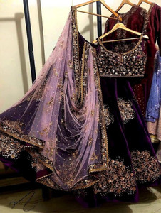 PD CLOTH VILLA Embroidered Semi Stitched Lehenga Choli