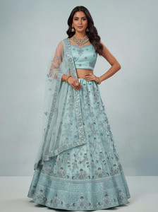 G2J BROTHERS Embroidered Semi Stitched Lehenga Choli