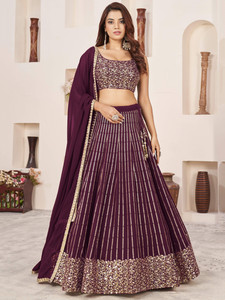Tasrika Embroidered Semi Stitched Lehenga Choli