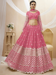 Tasrika Embroidered Semi Stitched Lehenga Choli