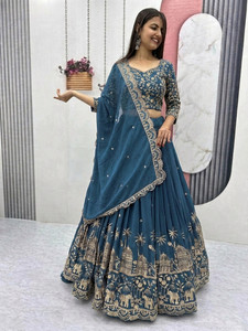 Lovisa Fashion Embroidered Semi Stitched Lehenga Choli