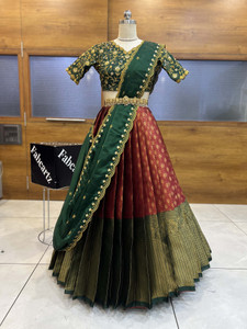 Sonu Creation Self Design Semi Stitched Lehenga Choli