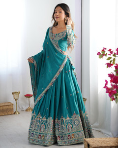 Tasrika Embroidered Semi Stitched Lehenga Choli