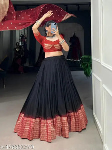 Aneri International Printed Semi Stitched Lehenga Choli
