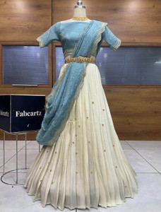 Sonu Creation Embroidered Semi Stitched Lehenga Choli