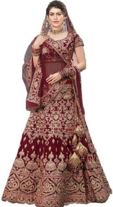 JE BHAGVAN CREATION Embroidered Semi Stitched Lehenga Choli