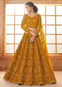 Reelove Factory Embroidered Semi Stitched Lehenga Choli