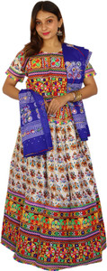 TAVAN Printed Semi Stitched Lehenga Choli