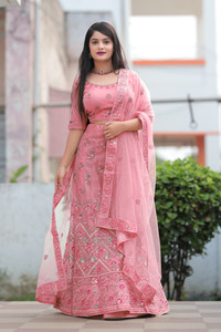 VD-TNG Embroidered Semi Stitched Lehenga Choli