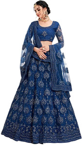 Reelove Factory Embroidered Semi Stitched Lehenga Choli