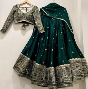 Trivety Embroidered Semi Stitched Lehenga Choli