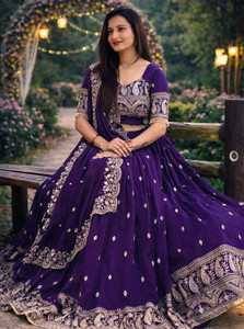 Kedar Fab Embroidered Semi Stitched Lehenga Choli
