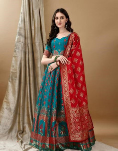 Vaani fashion Self Design Semi Stitched Lehenga Choli