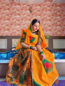 kiae Embellished, Digital Print Semi Stitched Rajputi Poshak