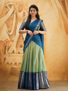 The Shopoholic Self Design Semi Stitched Lehenga Choli