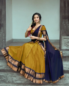 R K INFINITIVE Solid Semi Stitched Lehenga Choli