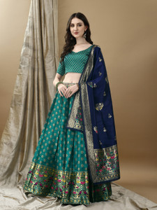 SWAMI STUDIO Self Design Semi Stitched Lehenga Choli