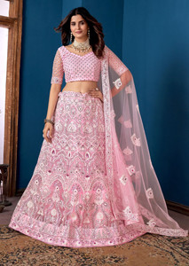 Reelove Factory Embroidered Semi Stitched Lehenga Choli