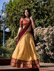 NITYA TEXOFAB Printed Semi Stitched Lehenga Choli