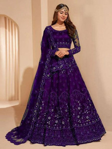 Divastri Embroidered Semi Stitched Lehenga Choli