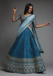 Karneshwar Creation Embroidered Semi Stitched Lehenga Choli