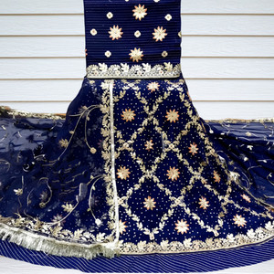 balaji textiles Embroidered, Embellished Semi Stitched Rajasthani Poshak