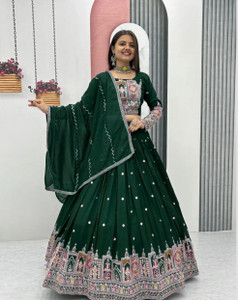PEDR TRENDS Embroidered Semi Stitched Lehenga Choli