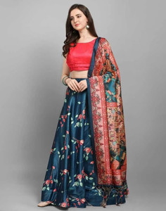KAIZAN INTERNATIONAL Embellished Semi Stitched Lehenga Choli