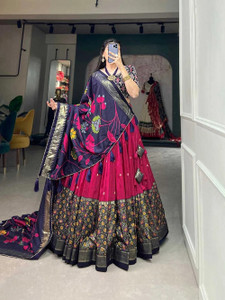 RADHVI BIZ Floral Print Semi Stitched Lehenga Choli