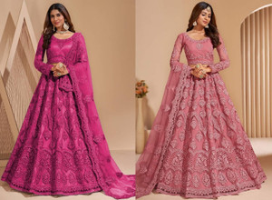 Udbhav Export Embellished Semi Stitched Lehenga Choli
