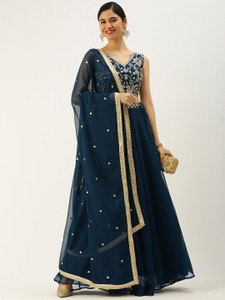 PRIYAAN Embroidered Semi Stitched Lehenga Choli