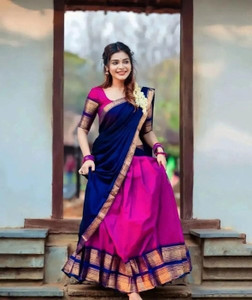 VR2ENTERPRISE Self Design Semi Stitched Lehenga Choli