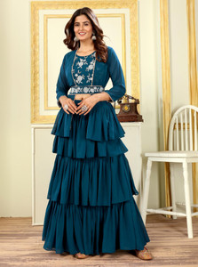 PATLANI STYLE Embroidered Stitched Lehenga with Jacket