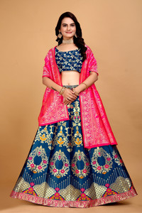 SWAMI STUDIO Paisley Semi Stitched Lehenga Choli