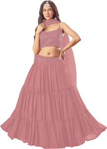 KAPANKU Embellished Semi Stitched Lehenga Choli
